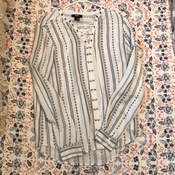 Lace up blouse - Picture 1 of 1